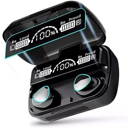 M10 TWS Wireless Earbuds – 9D HiFi Sound & LED Display