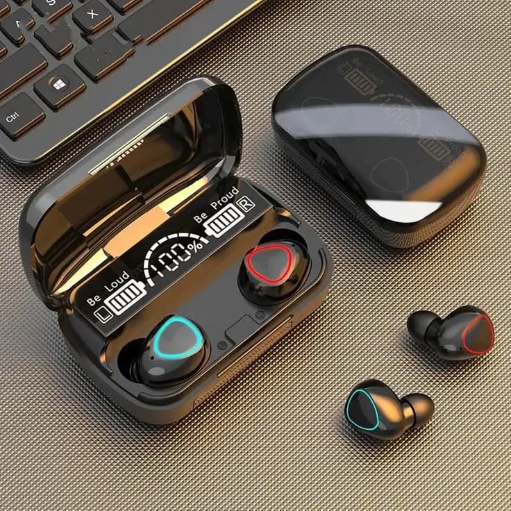 M10 TWS Wireless Earbuds – 9D HiFi Sound & LED Display