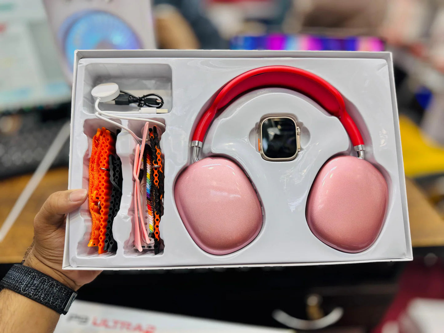 Crown C6 Ultra 2 Smartwatch + Headphones Combo